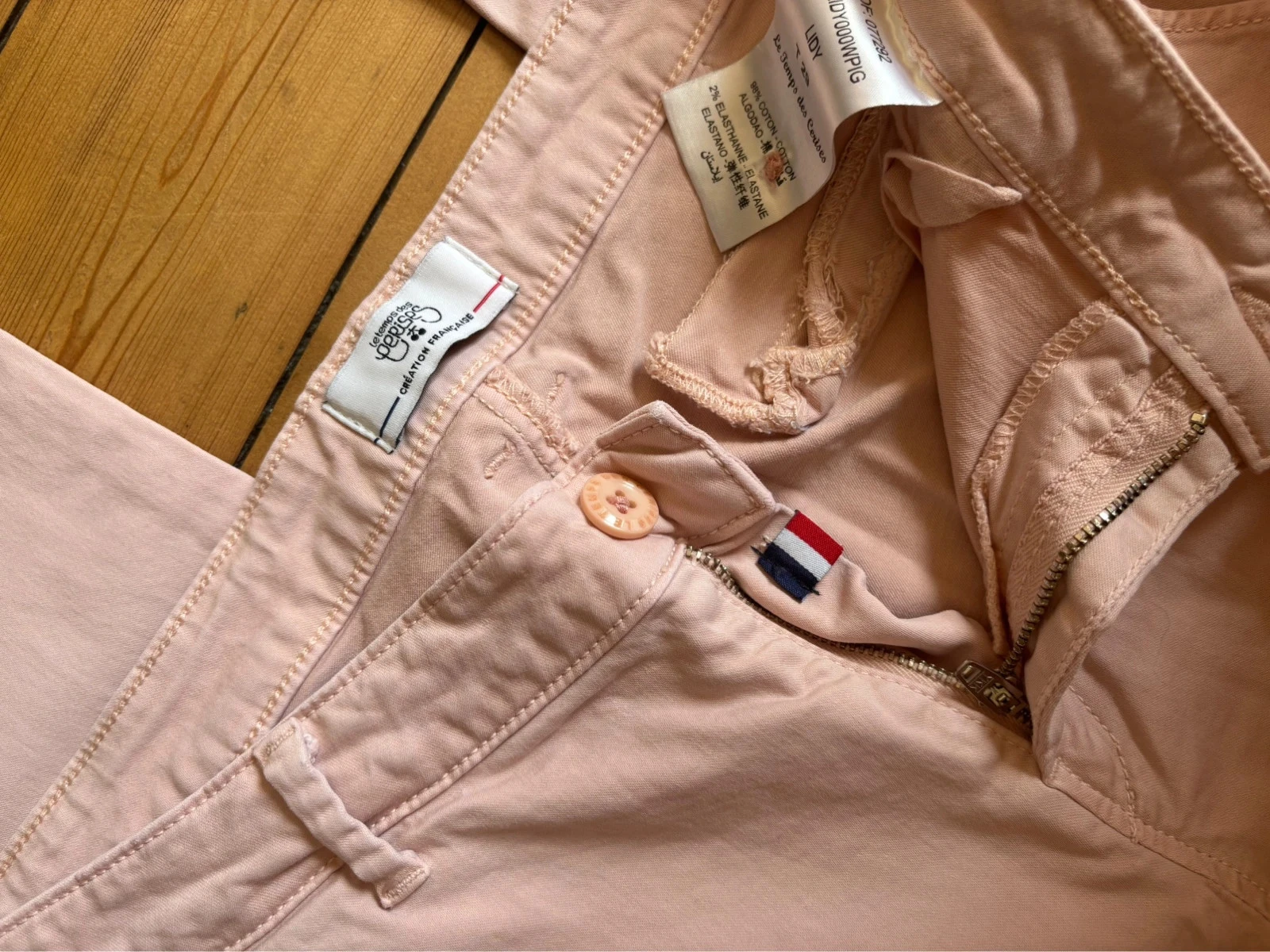 Calça rosa pálida le temps des cerises tamanho 38 W29 – photo 5